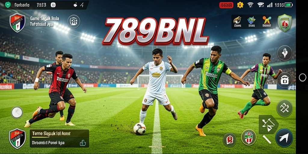 Gameplay sepak bola yang seru dan realistis.