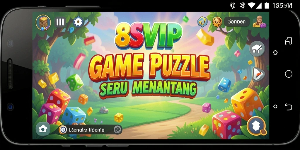 Tampilan gameplay seru dari 8SVIP dengan beragam puzzle menantang.