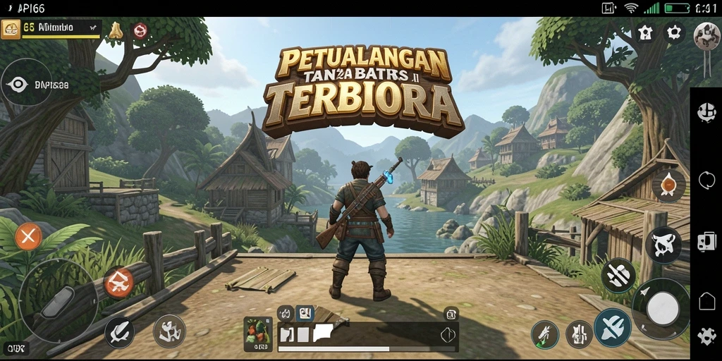 Tampilan gameplay seru dalam dunia terbuka API66.