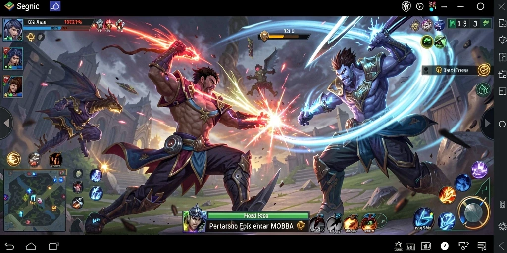 Screenshot gameplay D06 menampilkan aksi mooba yang mendebarkan.
