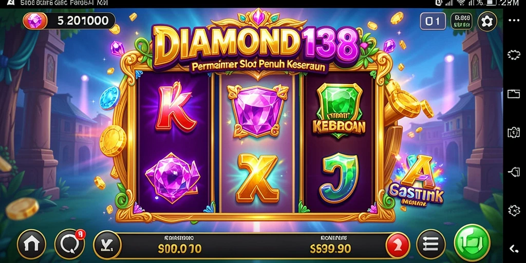 Tampilan menarik dan seru dari gameplay DIAMOND138 Slot.