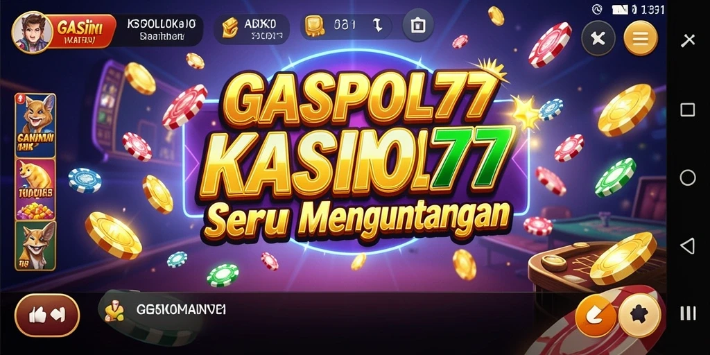 Screenshot gameplay GASPOL77 yang menampilkan pengalaman bermain Kasino.