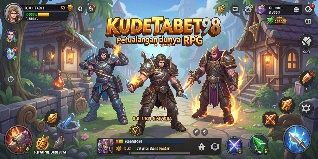 Tampilan gameplay RPG yang epik dan menantang di KUDETABET98.