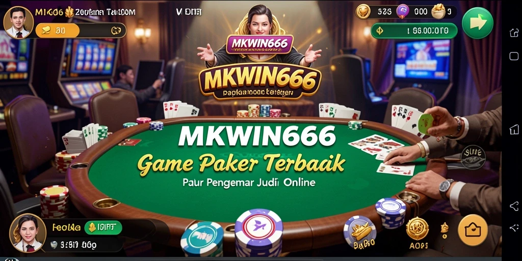 Tampilan menarik dari gameplay Poker di MKWIN666.
