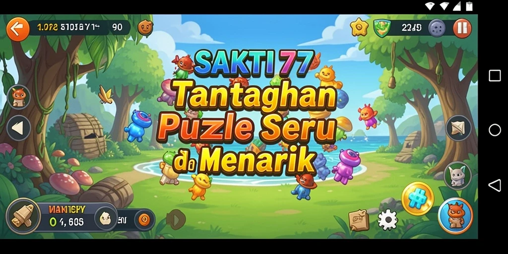 Screenshot gameplay SAKTI77 menampilkan teka-teki yang menantang.