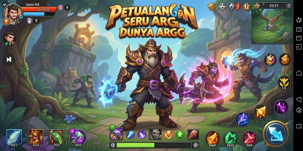 Tampilan gameplay V21 yang seru dan mendebarkan di dunia ARPG.