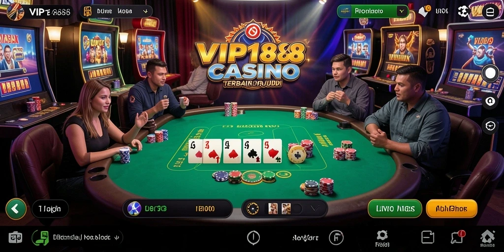 Tampilan gameplay menarik dari VIP188 di Live Casino.
