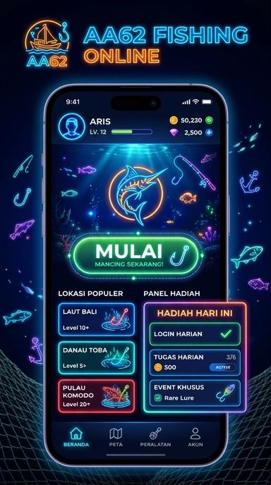 Halaman unduh aplikasi dengan berbagai pilihan menarik di aa62.